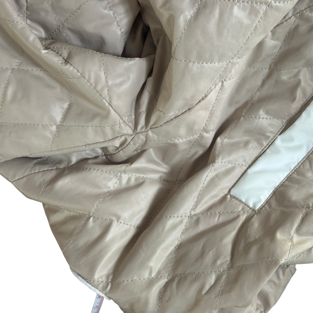 No Vacancy Senior Year Varsity Bomber M Jacket Beige Size Small S - Picture 5 of 16